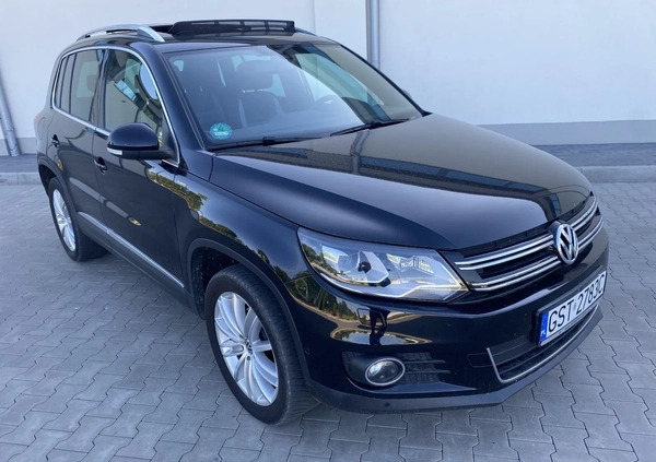 Volkswagen Tiguan cena 53999 przebieg: 163000, rok produkcji 2013 z Rymanów małe 781